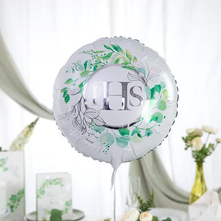 Balon foliowy IHS Eukaliptus srebrny 45cm