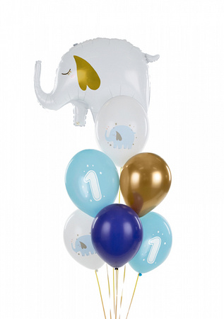 Balony 30 cm, Roczek, Pastel Light Blue