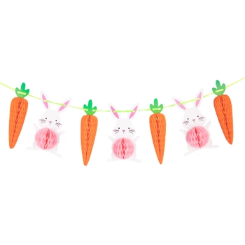 Girlanda honeycomb Wielkanoc 100cm