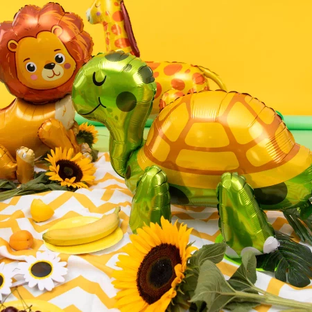Balon foliowy stojący Żółw 66x44cm