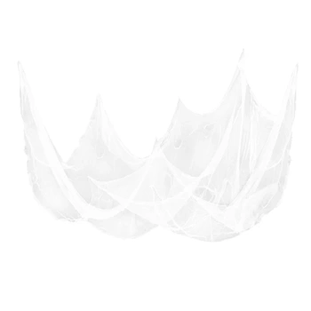 Dekoracja Halloween biała 76x300cm