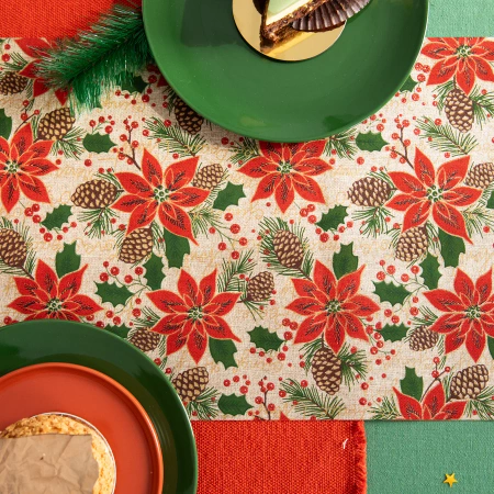 Bieżnik bożonarodzeniowy Gwiazda Betlejemska 275x28cm