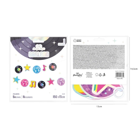 Girlanda Retro Disco 150cm