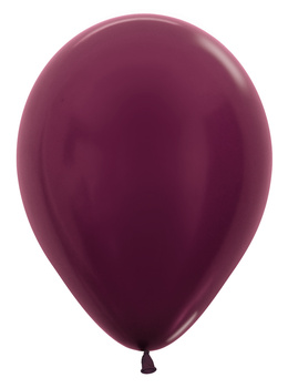 Balony  Metallic Burgundy 12", 50 szt