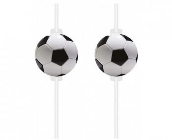 Rurki (słomki) z medalionem " Football Party", 4 szt.