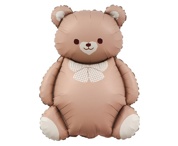 Balon foliowy Miś z kokardką, 65x47cm