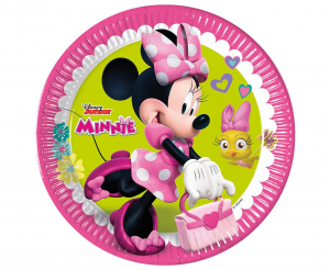 Talerzyki pap. Minnie Happy Helpers, 23 cm, 8 szt. (plastic-free)