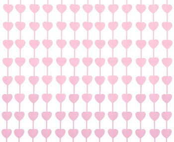 Kurtyna Macaron Serca, jasnoróżowa, 100x200 cm