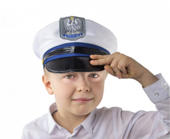 Czapka policjanta, z pagonami, rozmiar S