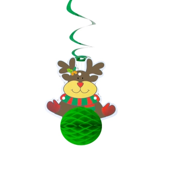 Dekoracja świąteczna świderek honeycomb Renifer