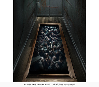 Naklejki na podłogę Zombie 