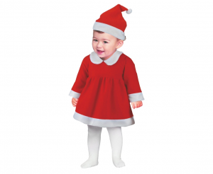 Strój "Mała Mikołajka" (czapka, sukienka), 6-12 miesięcy
