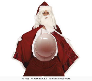 Dmuchany sztuczny brzuch Mikołaja 