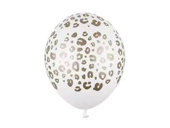 Balony 30 cm, Cętki, Pastel Pure White