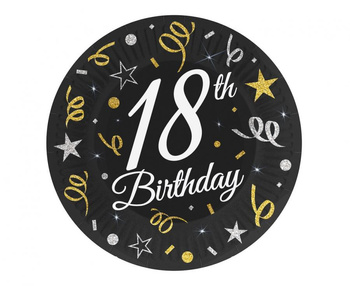 Talerzyki papierowe B&C 18, 18 cm/ 6 szt.