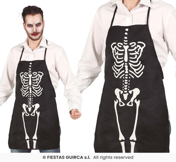 Fartuch "Szkielet",, imitacja kościotrupa