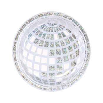 Talerzyki papierowe Silver Disco 7cali 6szt.