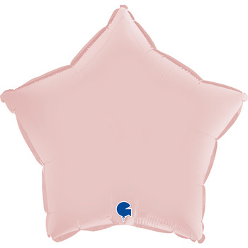 Balon Grabo 18'' Gwiazda satynowa Pastel Pink (pudrowy róź)