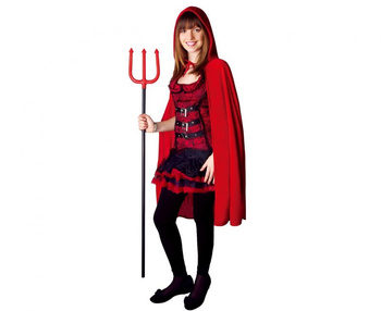 Zestaw dla dorosłych Diablica (sukienka, peleryna), rozm. uniw.