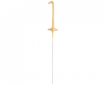 Złota cyfra 1 (zimny ogień)