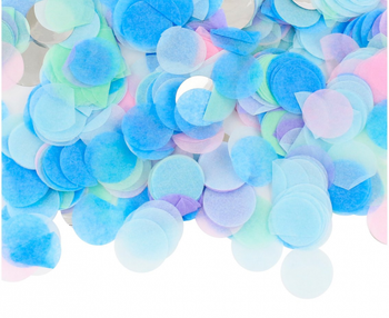 Konfetti Kółeczka papierowo-foliowe, pastelowy miks, 15 g