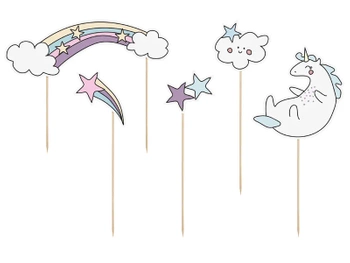 Topper na tort Jednorożec, 13-23,5cm