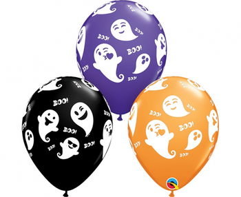 Balon QL 11" z nadr. "Mix Halloweenowych wzorów"