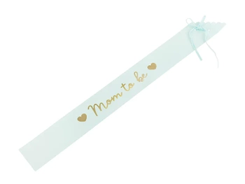 Szarfa Mom to be, jasny tiffany blue, 75 cm