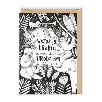 Kartka Wszyscy trąbią