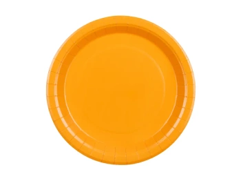 Talerzyki papierowe, jasny pomarańczowy, 23cm