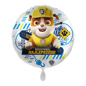 Balon foliowy 18" - Wszystkiego najlepszego Rubble
