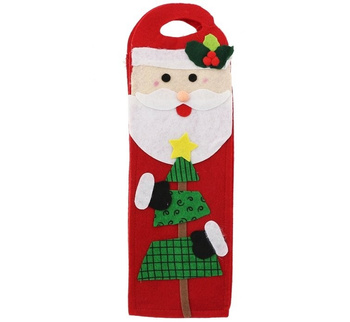 Filcowa torba na butelkę mikołaj 41x13x7,5cm