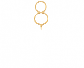 Złota cyfra 8 (zimny ogień)