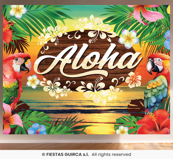 Tło do zdjęć Hawai Party, 220x150 cm