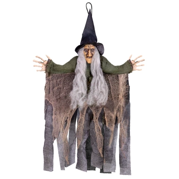 Dekoracja Halloween wisząca Straszna Czarownica
