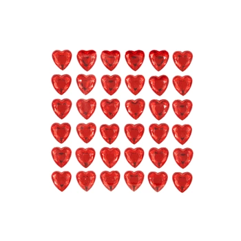 Naklejki Rubinowe Serca 36szt.