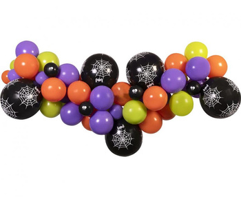Girlanda balonowa DIY Halloween (tradycyjna), 65 szt.