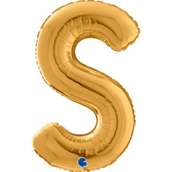 Balon Grabo 26'' Litera S złota , 66cm 