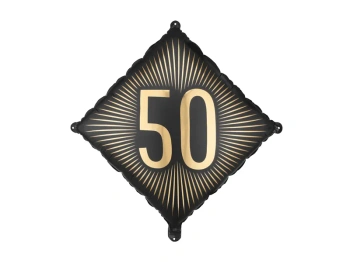 Balon foliowy ''50'', 46x46 cm, mix