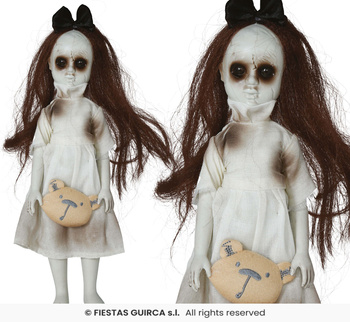 Dekoracja wisząca "Dziewczynka z pluszakiem ", 30cm 