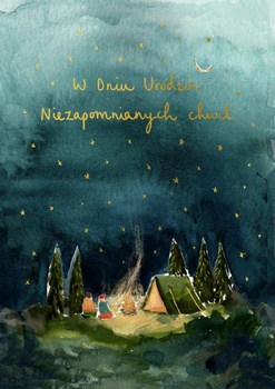 Kartka urodzinowa Gwieździsta Noc 