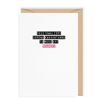 Domowa kwarantanna miłość