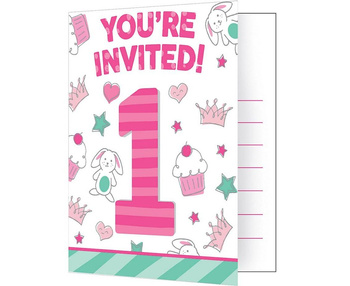 ZAPROSZENIA "DOODLE 1st BIRTHDAY"