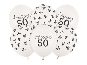 Balony 30 cm, 50, Pastel Off-white (6szt)