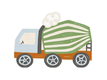 Serwetki Betoniarka, 16x13cm, mix