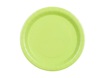 Talerzyki papierowe, jasny zielony, 23cm