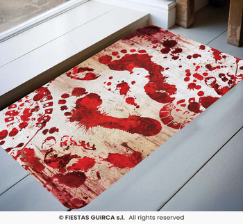 Wycieraczka pod drzwi "Zakrwawione ślady",60x40cm