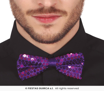 Fioletowa Muszka cekinowa
