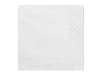 Serwetki papierowe, biały, 33x33cm