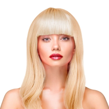 Peruka imprezowa włosy długie proste blond